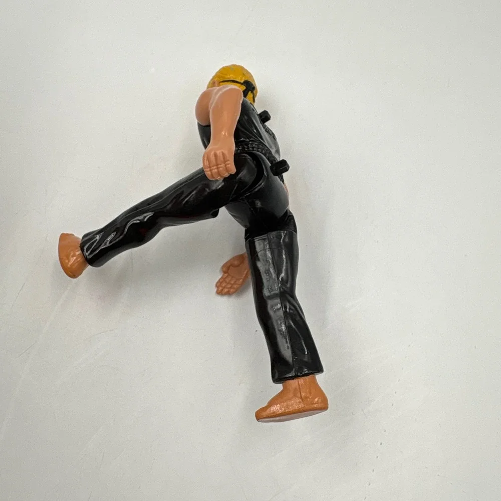 Remco Karate Kid Johnny Lawrence Action Figure 1986 Cobra Kai Black Gi Vintage